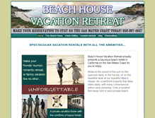 Tablet Screenshot of beachhouseretreat.com